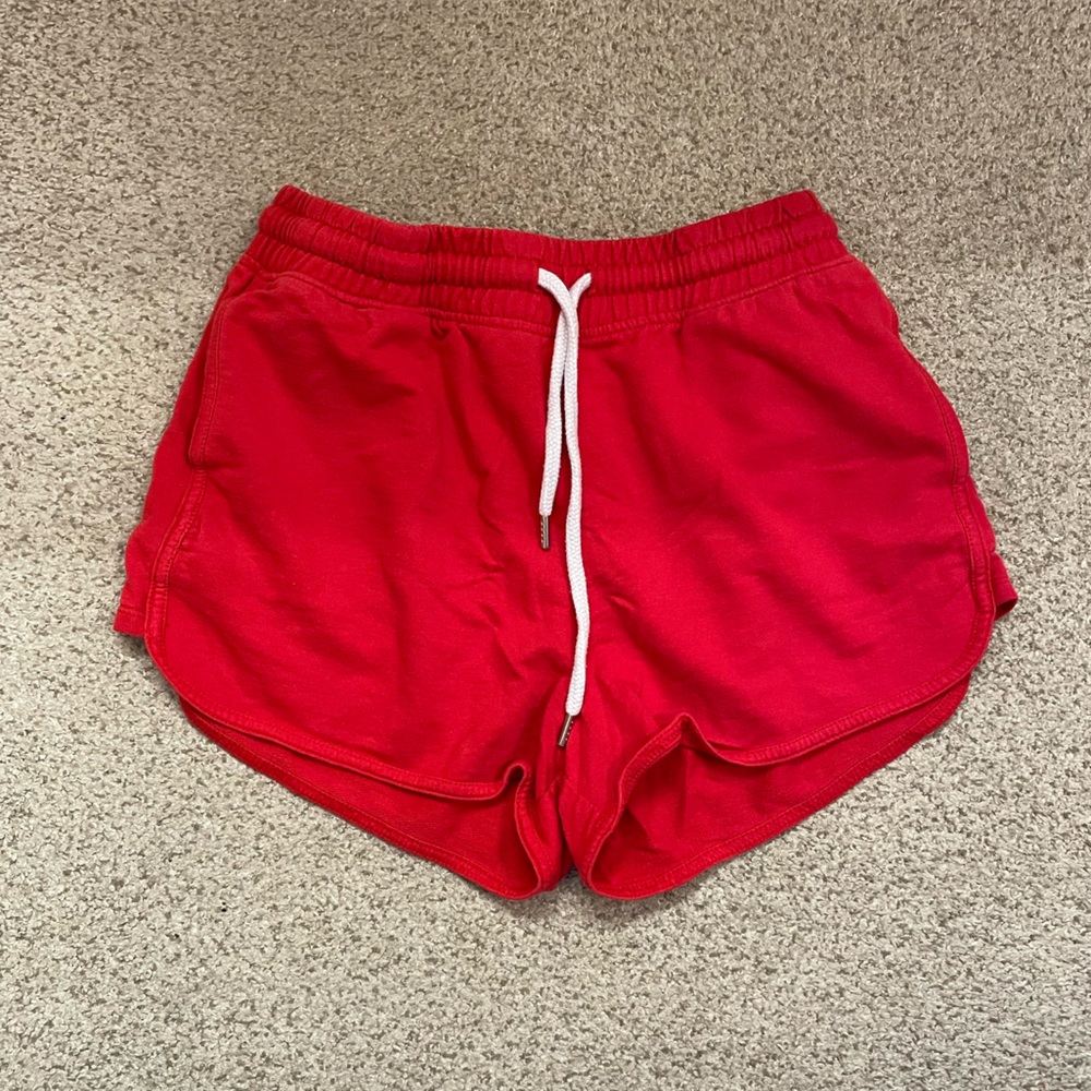 Forever 21 sweat-shorts lounge shorts high rise red small